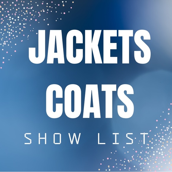 Jackets & Blazers - Live show listing